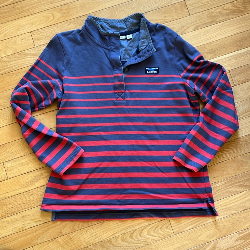 LLBean Soft Cotton Striped Rugby Shirt